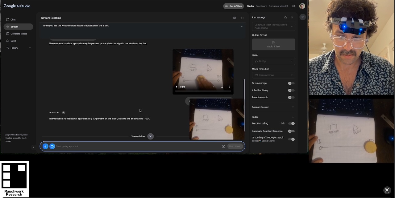 Interactive slider experiment